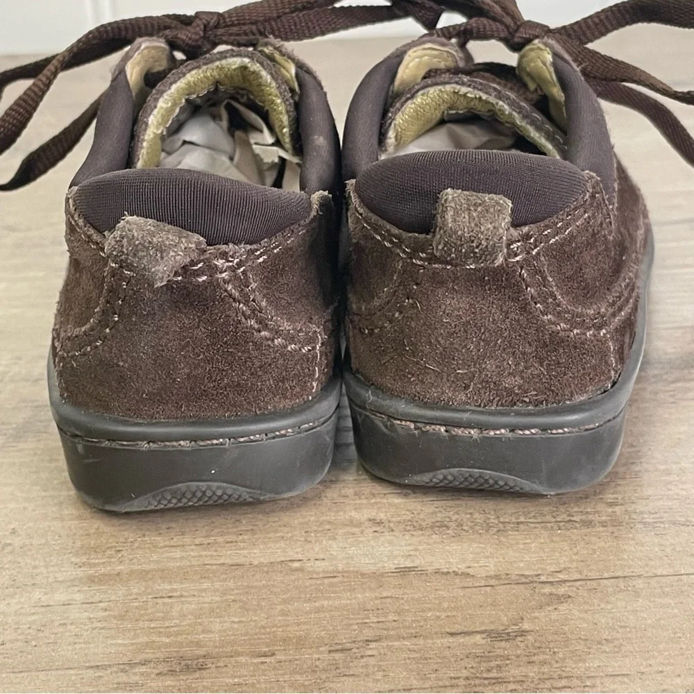 Baby Gap‎ Toddler sz 5 Brown Suede Leather Lace Up Shoes